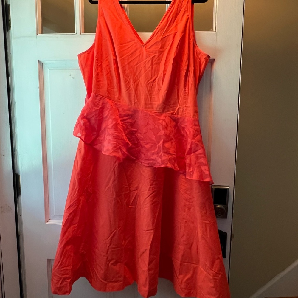 Size 22 coral formal tank top dress